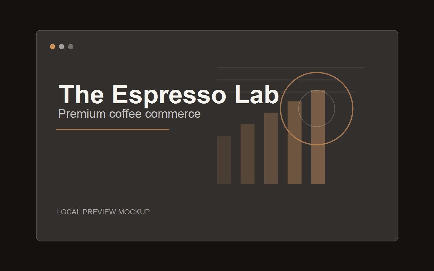 Local preview mockup for The Espresso Lab project
